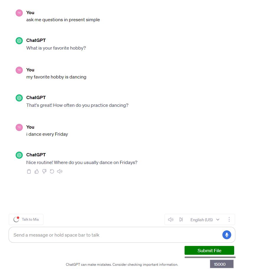 Голосовой помощник ChatGPT для улучшения разговорного английского