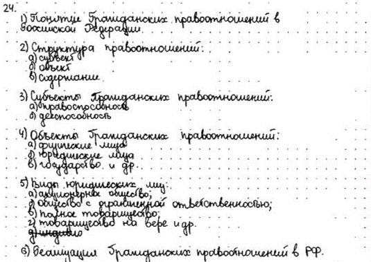 Пример решения задания 24 по обществознанию