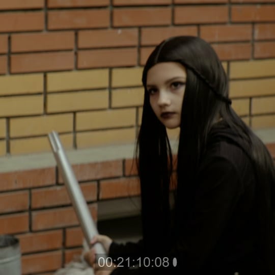 Автор статьи Маргарита Воинова на съёмках фильма