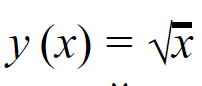 Функция y = корень из x