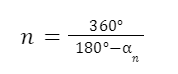 Формула числа сторон многоугольника