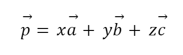 Теорема о разложении вектора по трём некомпланарным векторам